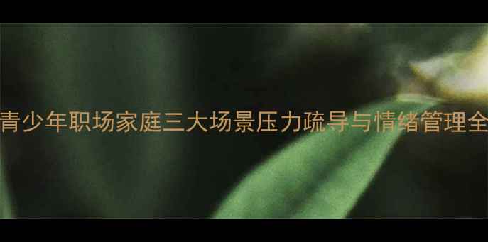 图片 8月心理健康教育指南：青少年职场家庭三大场景压力疏导与情绪管理全攻略心理健康科普平台1