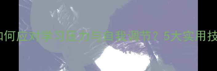 图片 大学生心理健康必读指南：如何应对学习压力与自我调节？5大实用技巧助你轻松度过大学阶段！1