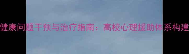 图片 大学生心理健康问题干预与治疗指南：高校心理援助体系构建及实践路径
