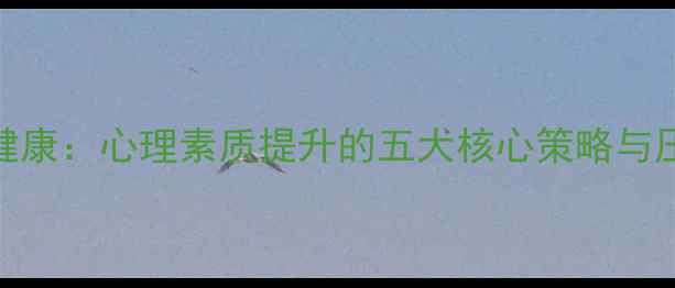 图片 大学生心理健康：心理素质提升的五大核心策略与压力管理指南