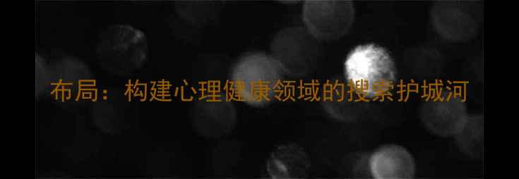 图片 布局：构建心理健康领域的搜索护城河