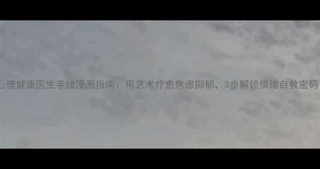 图片 心理健康医生手绘漫画指南：用艺术疗愈焦虑抑郁，3步解锁情绪自救密码1