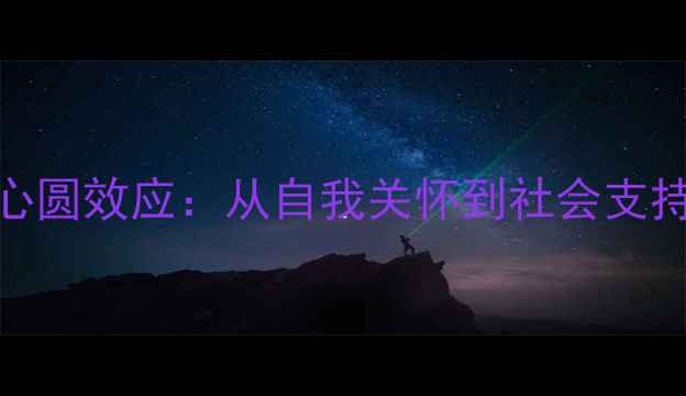 图片 心理健康同心圆效应：从自我关怀到社会支持的全景解读