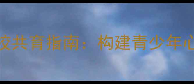 图片 心理健康家长会方案家校共育指南：构建青少年心理防护网的全流程实践