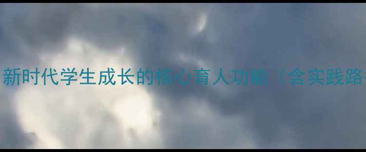 图片 心理健康教育：新时代学生成长的核心育人功能（含实践路径与案例分析）