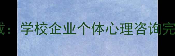 图片 心理健康记录表模板下载：学校企业个体心理咨询完整指南（含表格示例）1