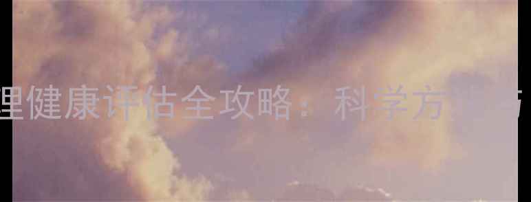 图片 心理健康评价与生理健康评估全攻略：科学方法与自我检测工具指南1