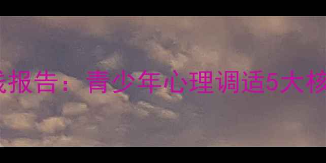 图片 心理健康课后感实践报告：青少年心理调适5大核心收获与行动指南1