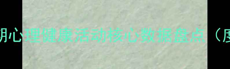图片 暑期心理健康活动核心数据盘点（度）
