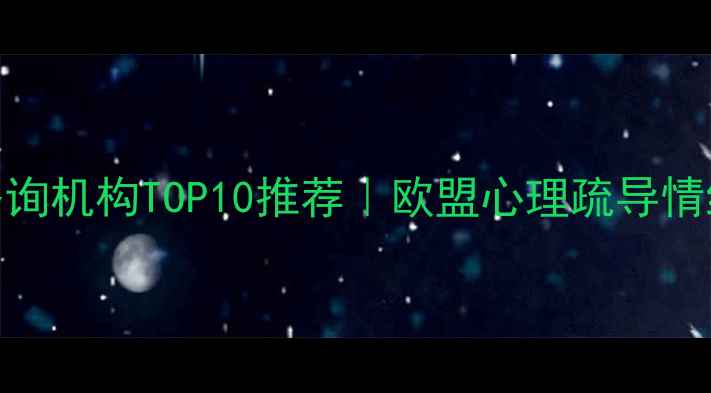 图片 比利时心理咨询机构TOP10推荐｜欧盟心理疏导情绪管理全攻略