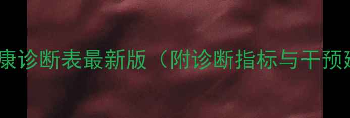 图片 河南学生心理健康诊断表最新版（附诊断指标与干预建议）家长必看1