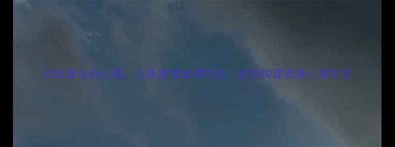 图片 点线面组合心理：三维度情绪调节法，助你构建健康心理生态