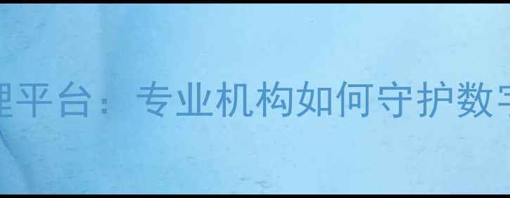 图片 网络心理健康管理平台：专业机构如何守护数字时代的心灵防线