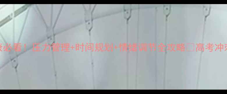 图片 高三学生心理健康必看！压力管理+时间规划+情绪调节全攻略💡高考冲刺期家长必收藏🌟