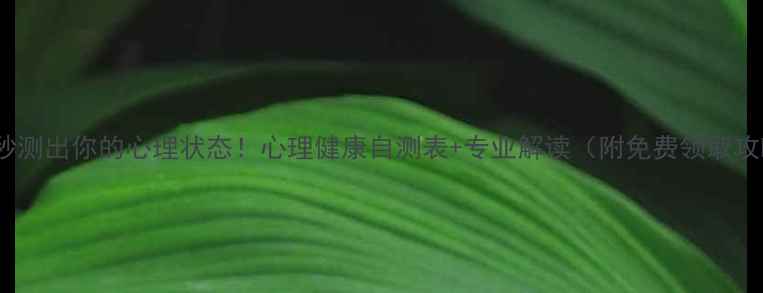 图片 ✨30秒测出你的心理状态！心理健康自测表+专业解读（附免费领取攻略）2