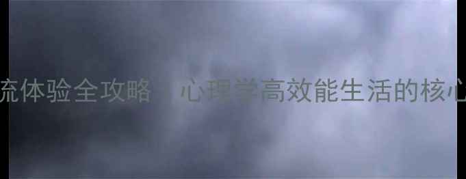 图片 ✨心流体验全攻略｜心理学高效能生活的核心密码