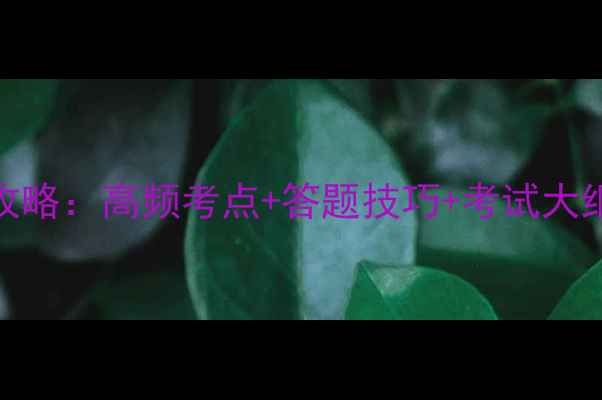 图片 专硕心理学347备考全攻略：高频考点+答题技巧+考试大纲精讲（附最新真题）1