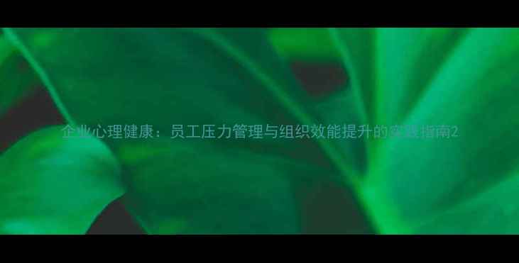图片 企业心理健康：员工压力管理与组织效能提升的实践指南2