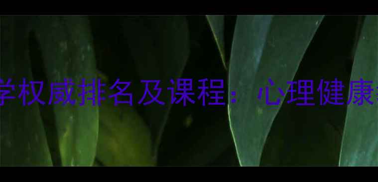 图片 北京心理咨询师培训大学权威排名及课程：心理健康教育专业TOP10院校指南