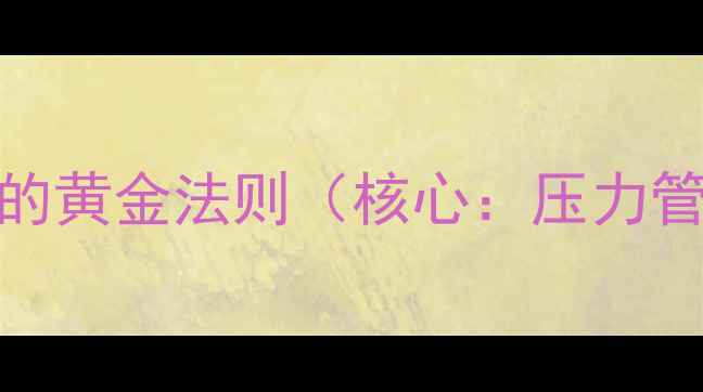 图片 压力管理的黄金法则（核心：压力管理技巧）