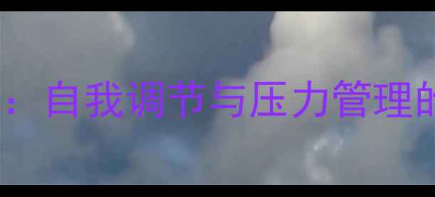 图片 大学生心理健康与创业：自我调节与压力管理的双重挑战与解决方案2