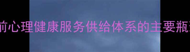 图片 当前心理健康服务供给体系的主要瓶颈2