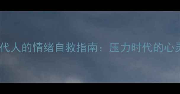 图片 心灵疗愈现代人的情绪自救指南：压力时代的心灵解压诗篇2