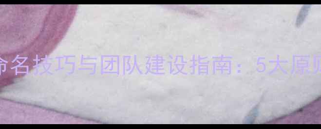 图片 心理健康实践队命名技巧与团队建设指南：5大原则+10个实用方法1