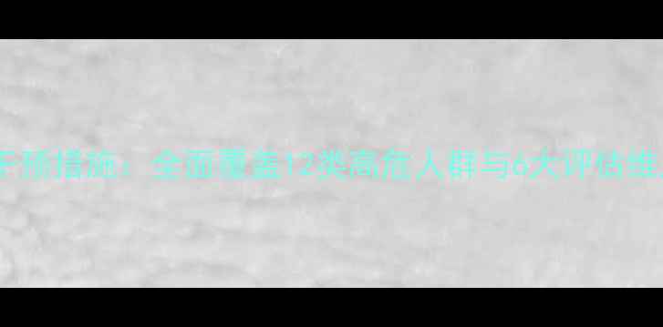 图片 心理健康排查范围及干预措施：全面覆盖12类高危人群与6大评估维度（附免费自测表）1