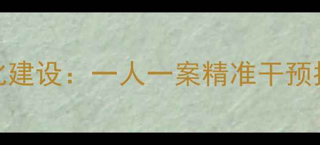 图片 心理健康档案标准化建设：一人一案精准干预指南（附实操模板）