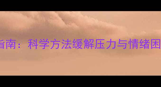 图片 心理健康自我调节指南：科学方法缓解压力与情绪困扰（附实操案例）1