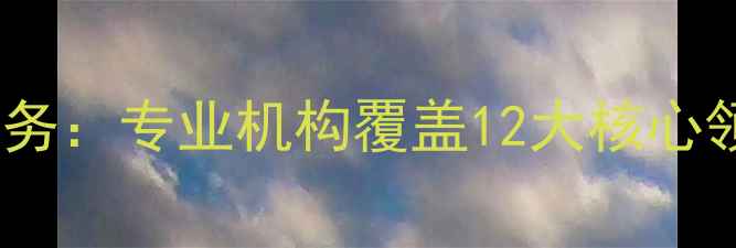 图片 心理健康辅导全流程服务：专业机构覆盖12大核心领域与6类人群解决方案