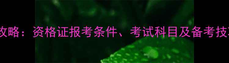 图片 心理咨询师考试全攻略：资格证报考条件、考试科目及备考技巧（附最新大纲）2