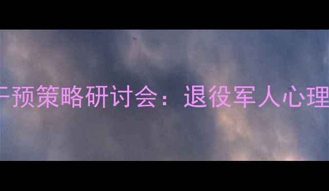 图片 老兵心理健康现状与干预策略研讨会：退役军人心理问题识别与疏导指南2