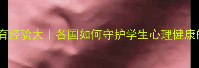 图片 🌍全球心理健康教育经验大｜各国如何守护学生心理健康的（附实操指南）2