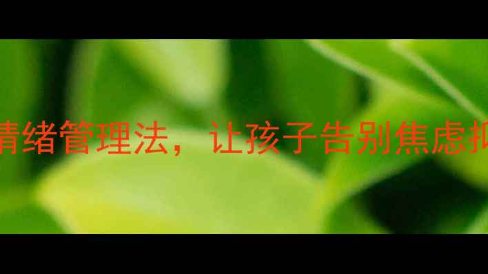 图片 🌟头脑特工队电影心理学：5种情绪管理法，让孩子告别焦虑抑郁｜家长必看情绪教育指南🌟2