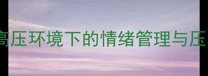 图片 🌟法院人的心理自救指南：高压环境下的情绪管理与压力疏导（附实用工具包）🌟1